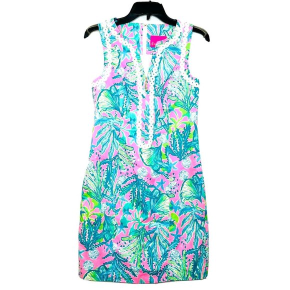 Lily Pulitzer Delilah Shift Dress Sz 0 NWT Hard to Find!! - Picture 3 of 6
